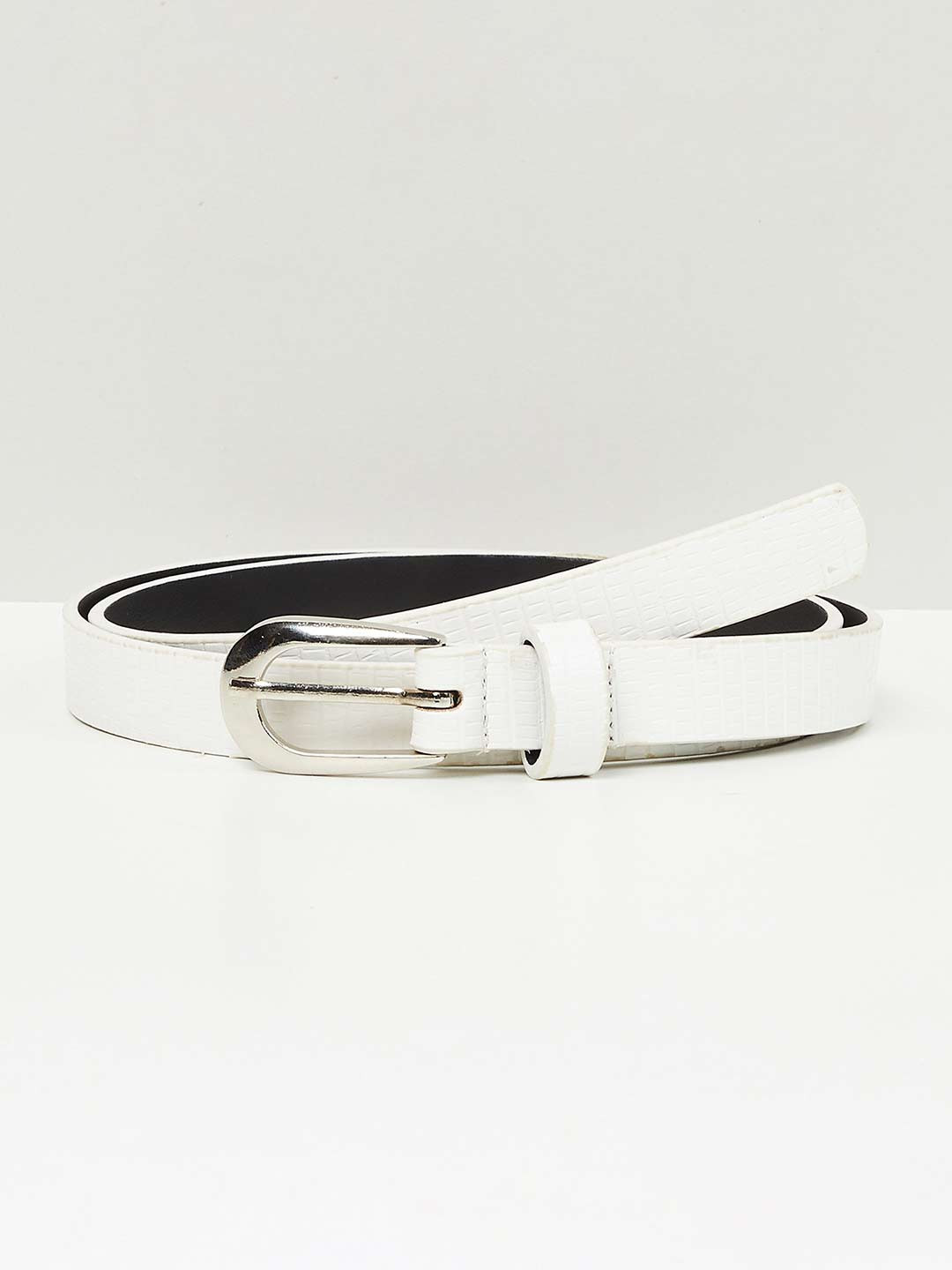 

max Women Formal Belt, White