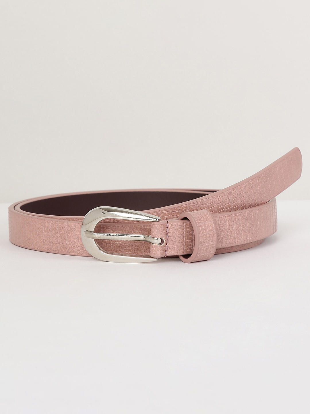 

max Women Pink Textured PU Belt