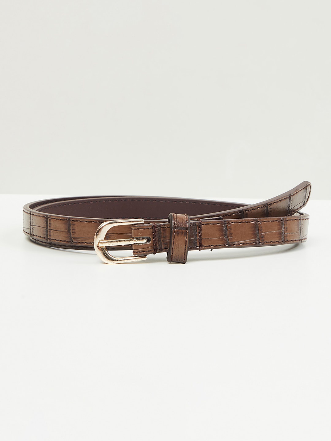 

max Woman Brown PU Formal Belt