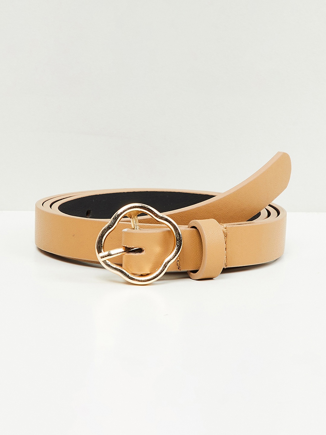 

max Women PU Belt, Beige