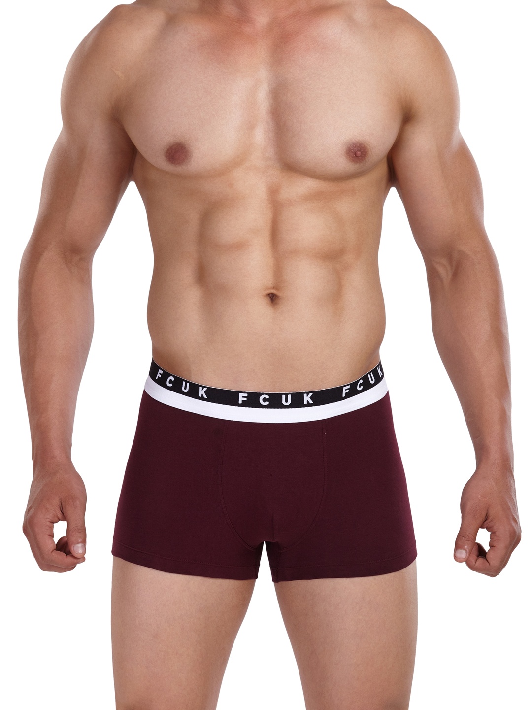 

FCUK Men Burgundy Marquee Trunks CTR03