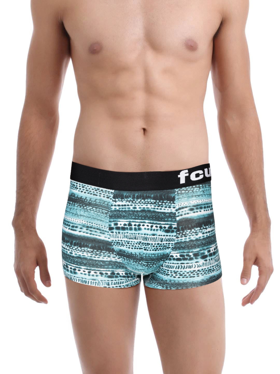 

FCUK Green & Off-White Printed Trunks M2AAI
