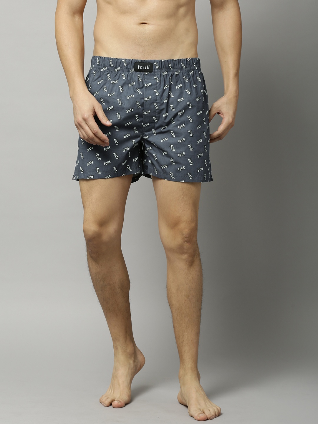 

FCUK Blue Printed Boxers M3AAA