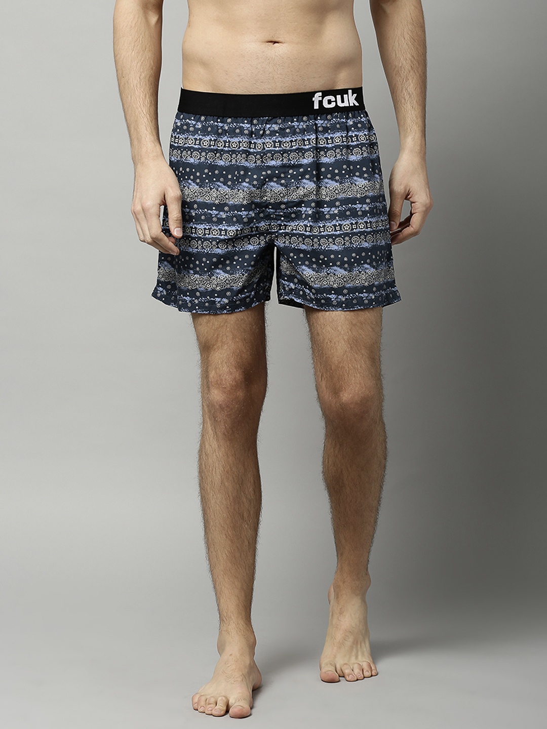 

FCUK Blue Printed Boxers M3AAH