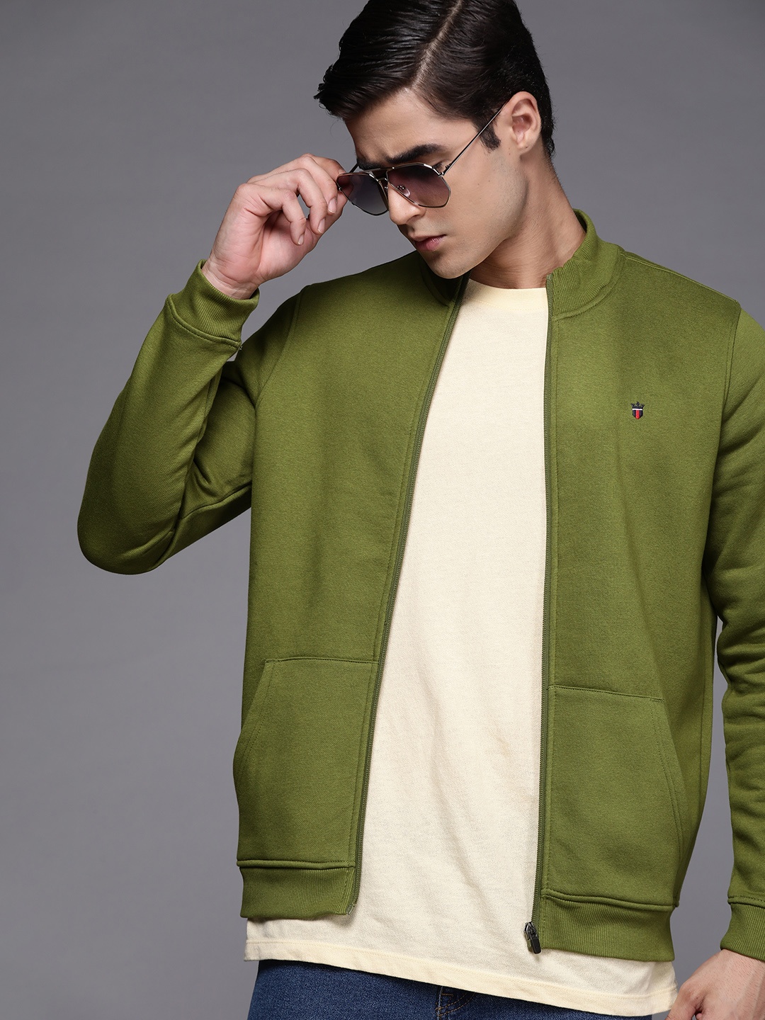 

Louis Philippe Sport Men Olive Green Sweatshirt