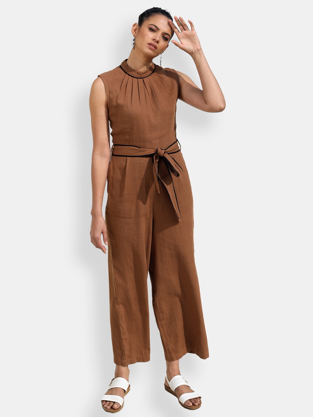 

Lake Peace Basic Jumpsuit, Brown