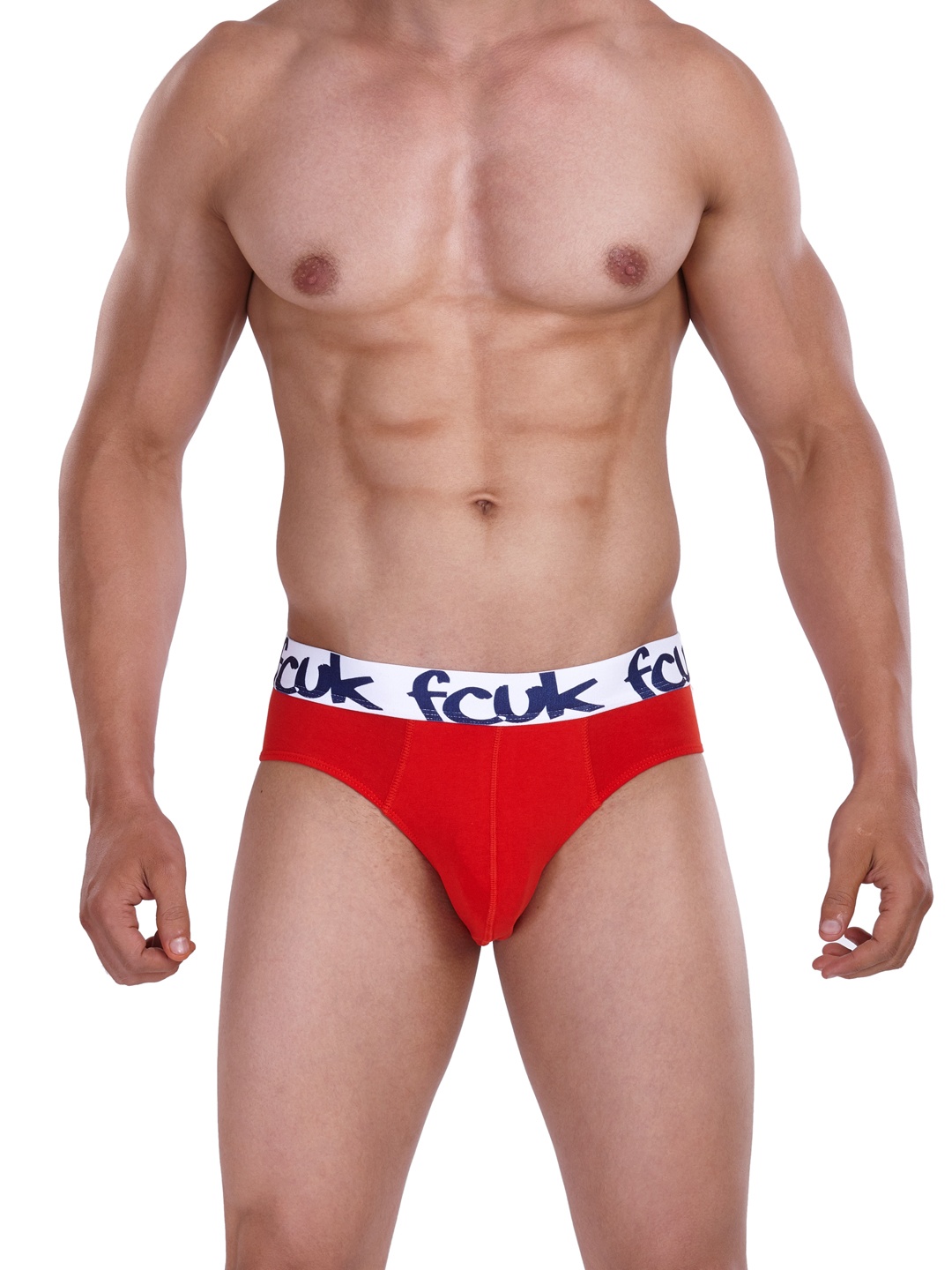 

FCUK Men Red GRAFFITI Hip Briefs CBR08
