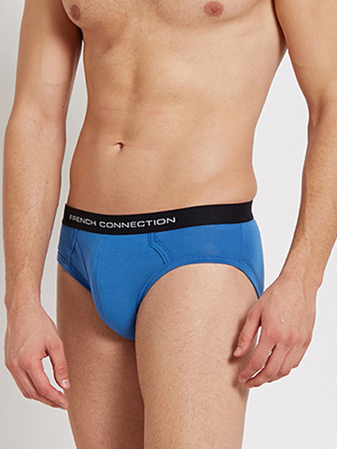 

FCUK Men Blue Mode Mid-Rise Briefs FCBR01