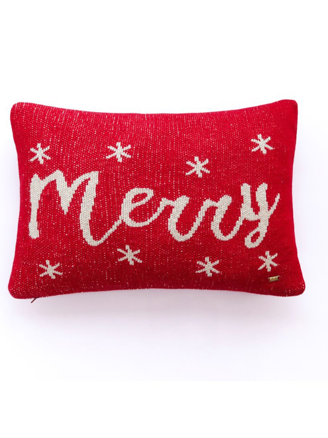 

Pluchi Red & White Self Design Cotton Rectangle Cushion Cover