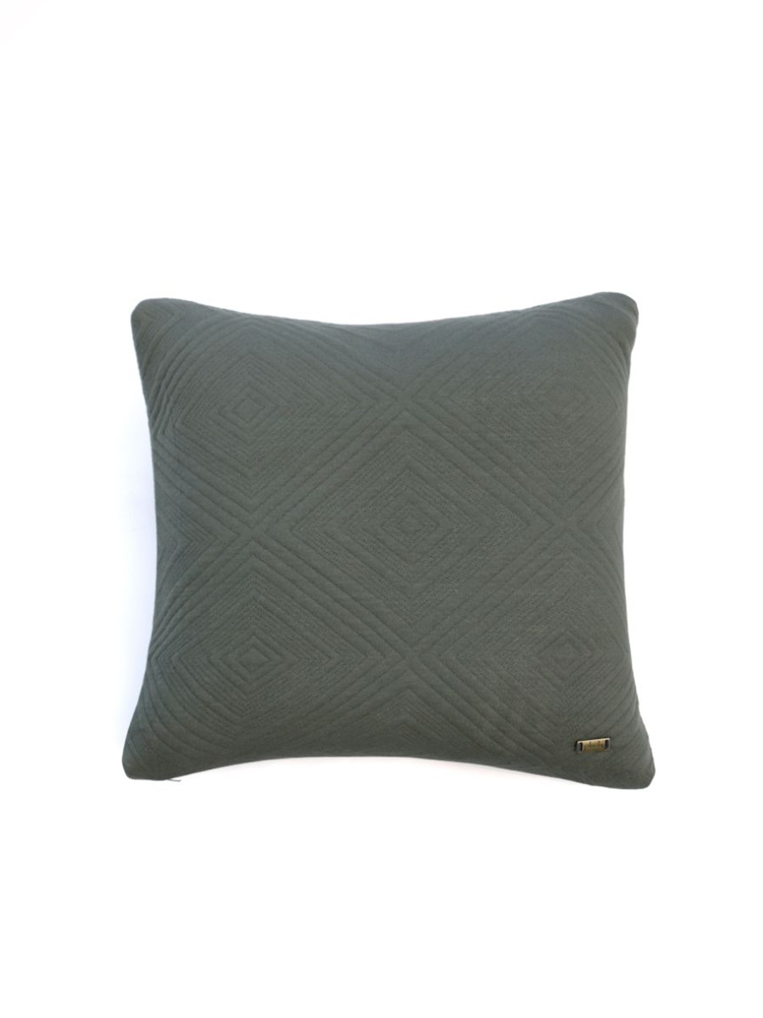

Pluchi Grey Square Cotton Cushion Covers