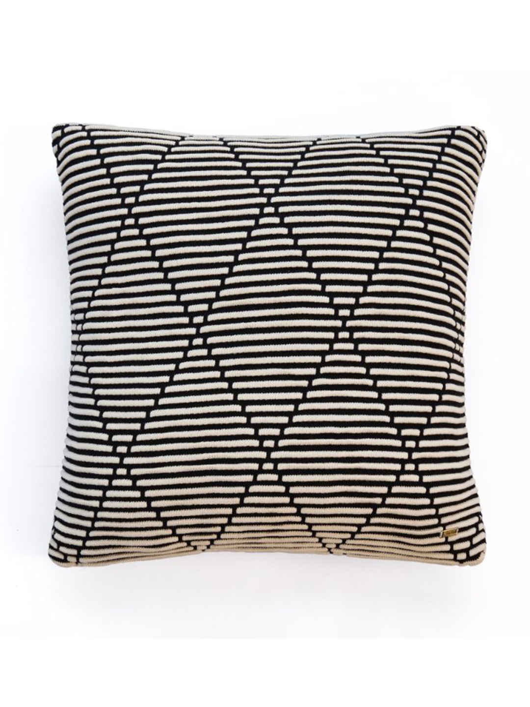 

Pluchi Black & White Geometric Cotton Square Cushion Covers