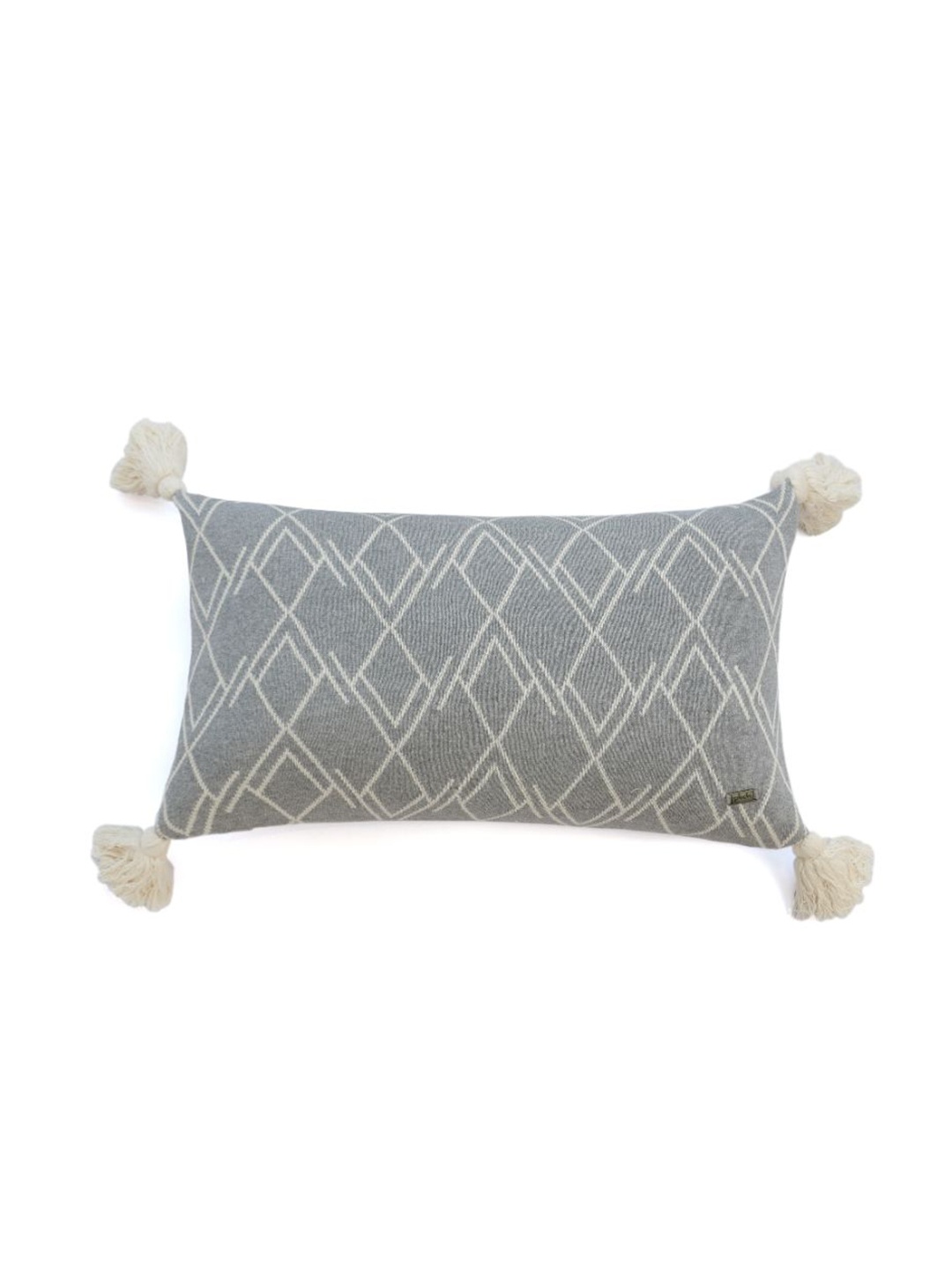 

Pluchi Grey & White Geometric Rectangle Cotton Cushion Covers