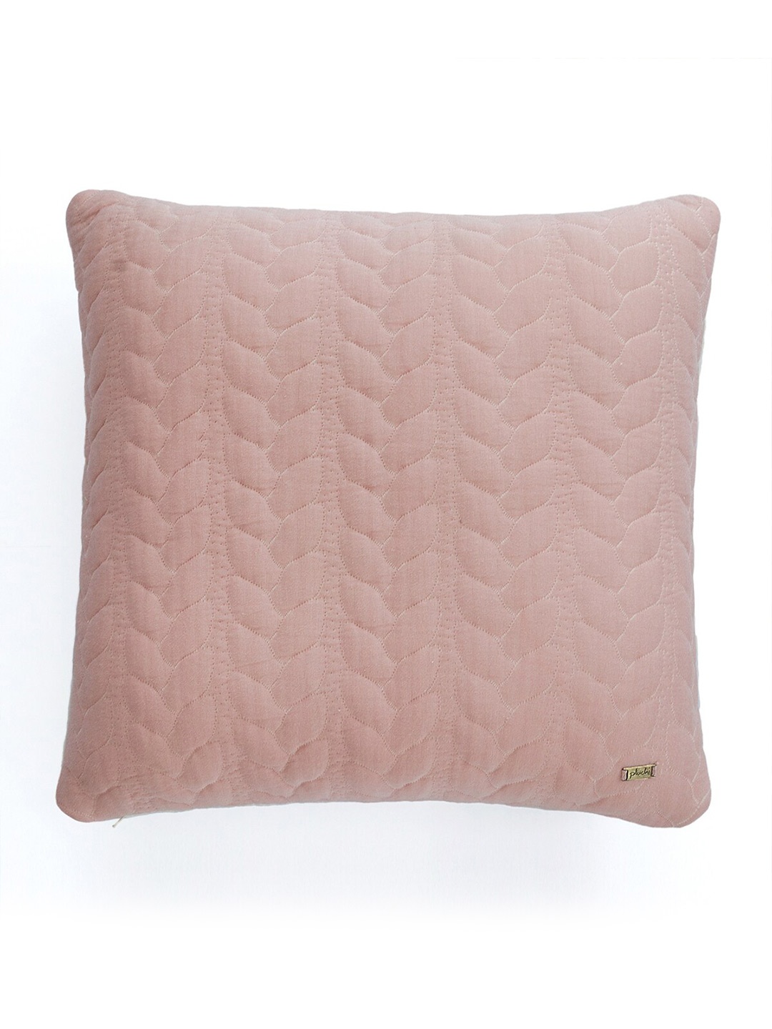 

Pluchi Pink & White Square Cotton Cushion Covers