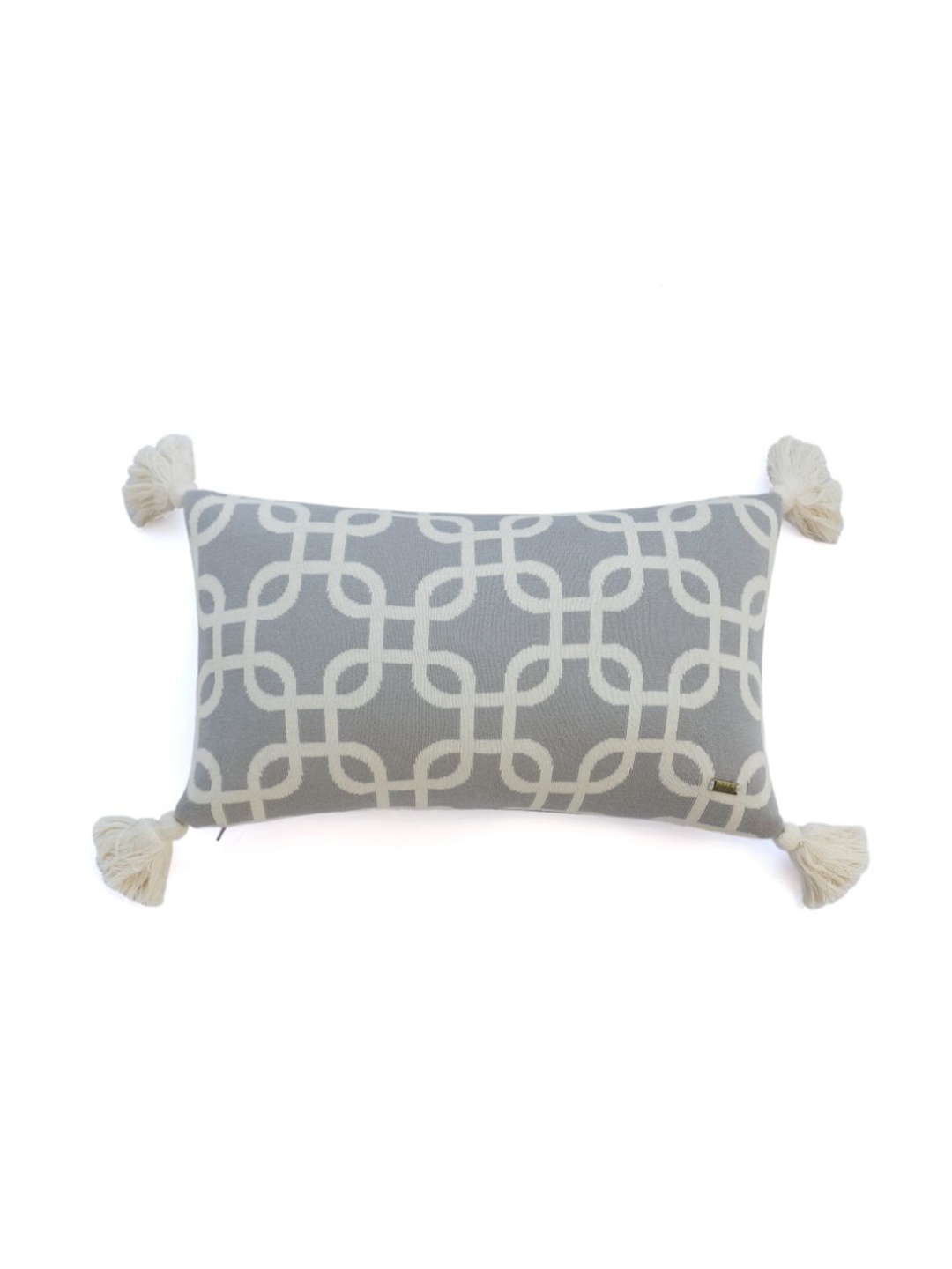 

Pluchi Grey Melange & White Set of 3 Geometric Rectangle Cushion Covers