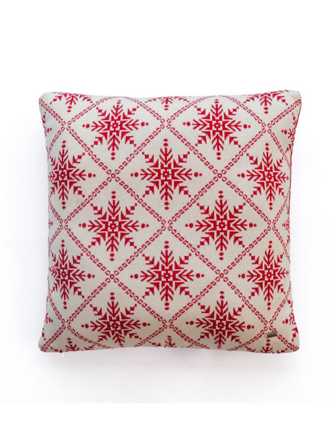 

Pluchi Red & White Floral Square Cotton Cushion Covers