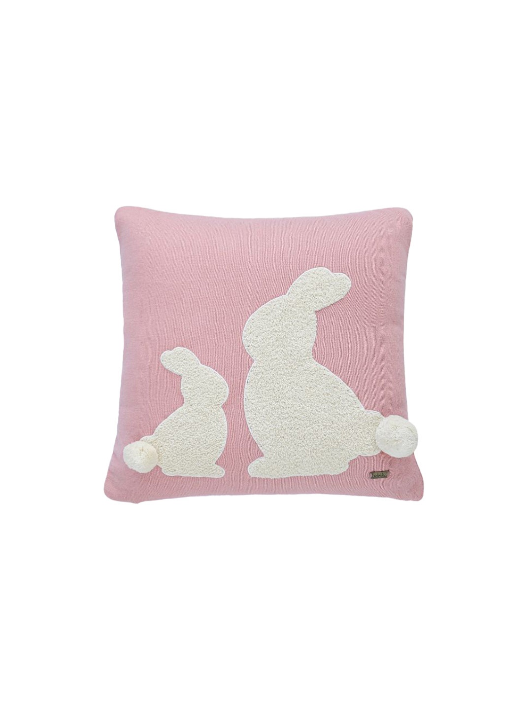 

Pluchi Pink & White Square Cotton Cushion Covers