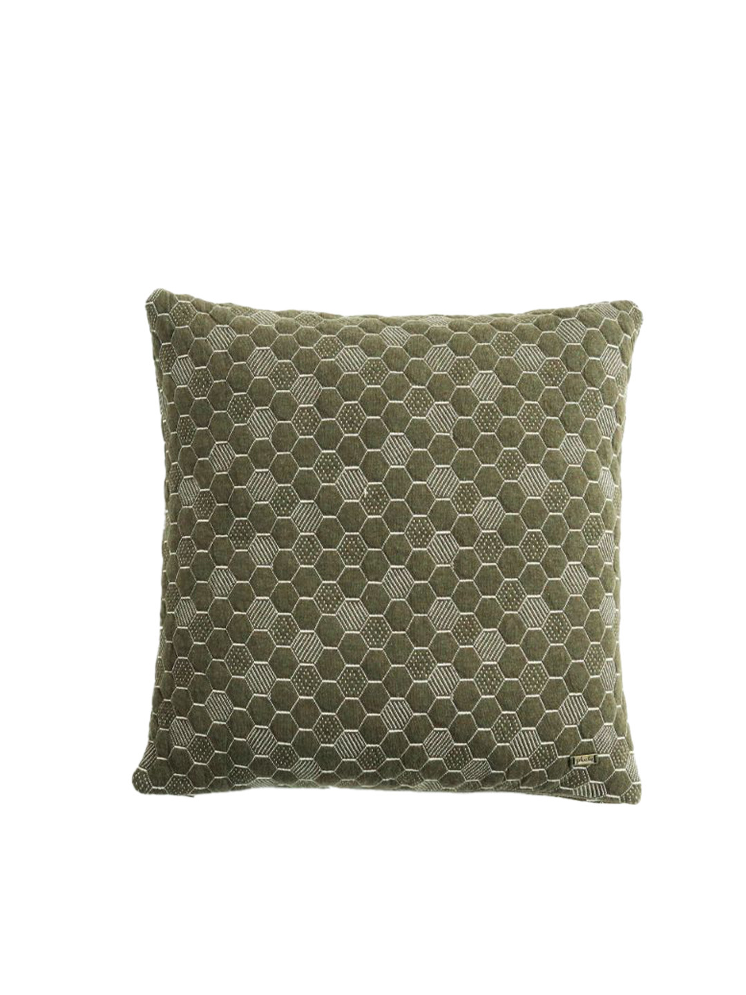 

Pluchi Green Cotton Knitted Cushion Cover