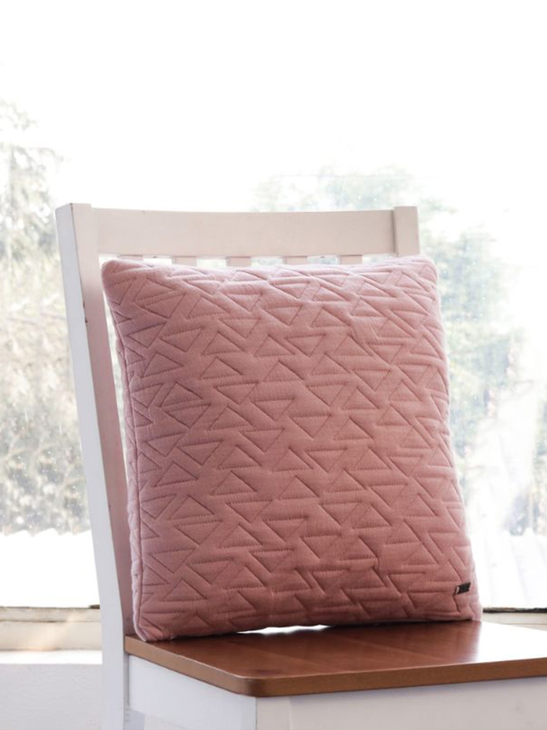 

Pluchi Pink Square Cotton Cushion Covers