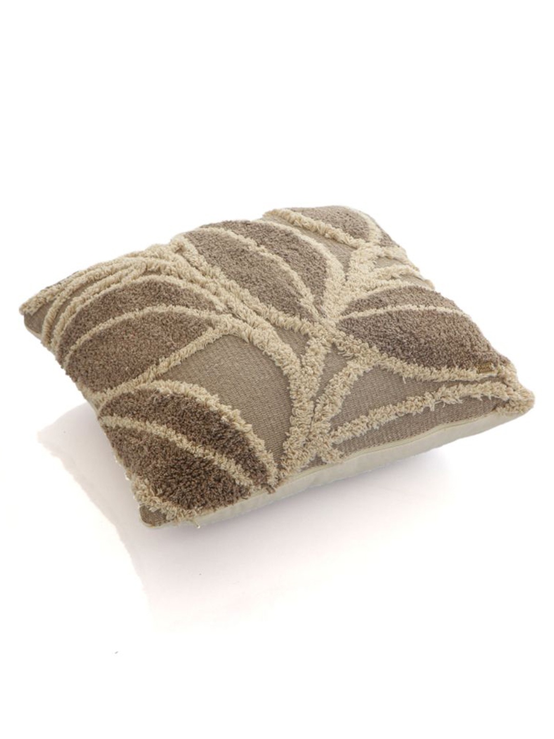 

Pluchi Grey & Cream-Coloured Square Cotton Cushion Covers