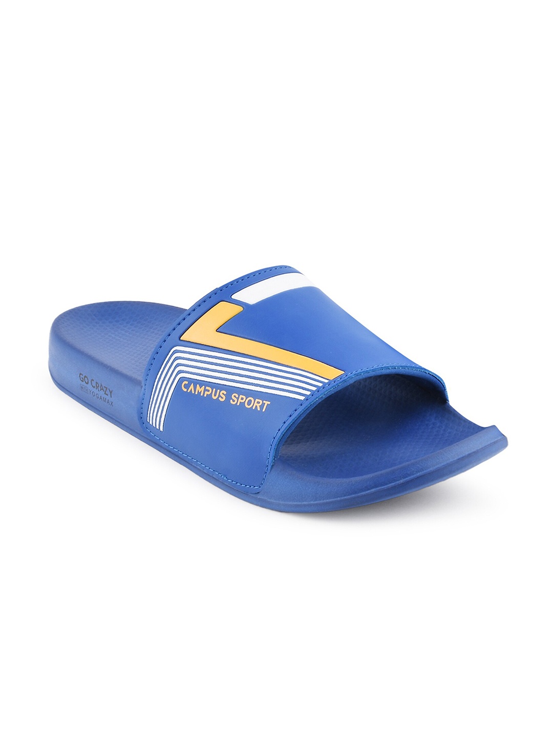 

Campus Men Printed Sliders, Blue