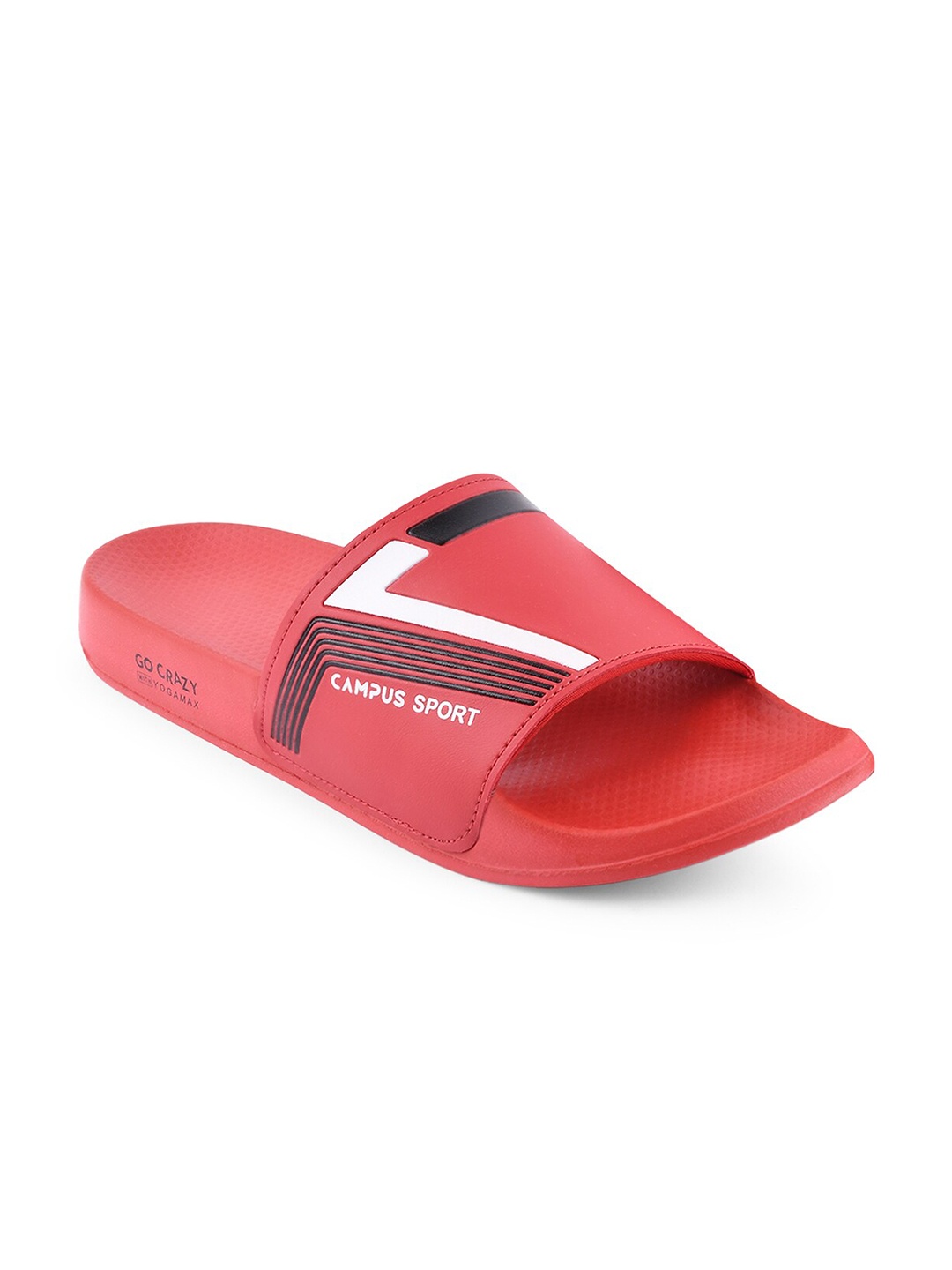 

Campus Men Printed Sliders, Red