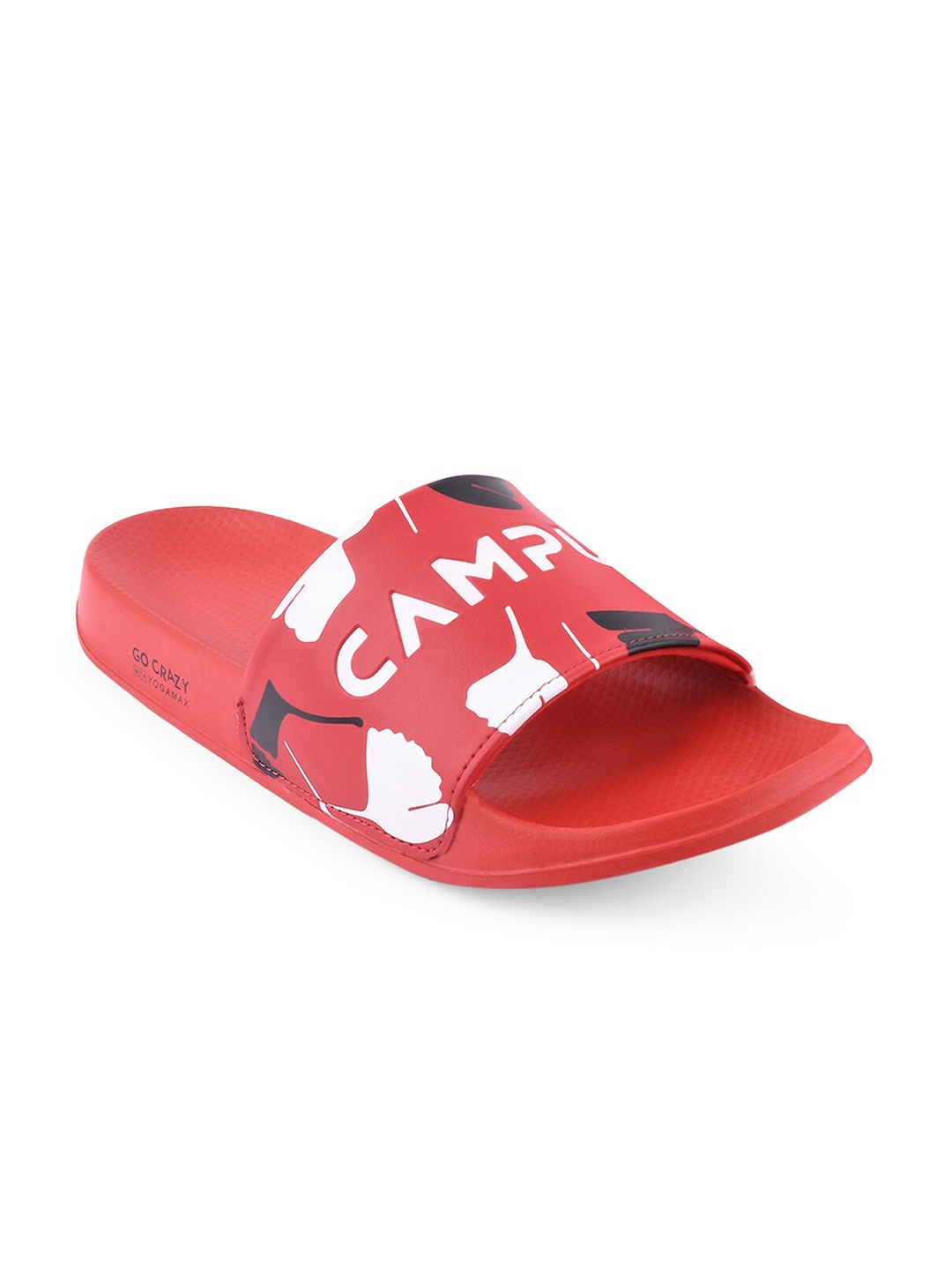 

Campus Men Printed Sliders, Red