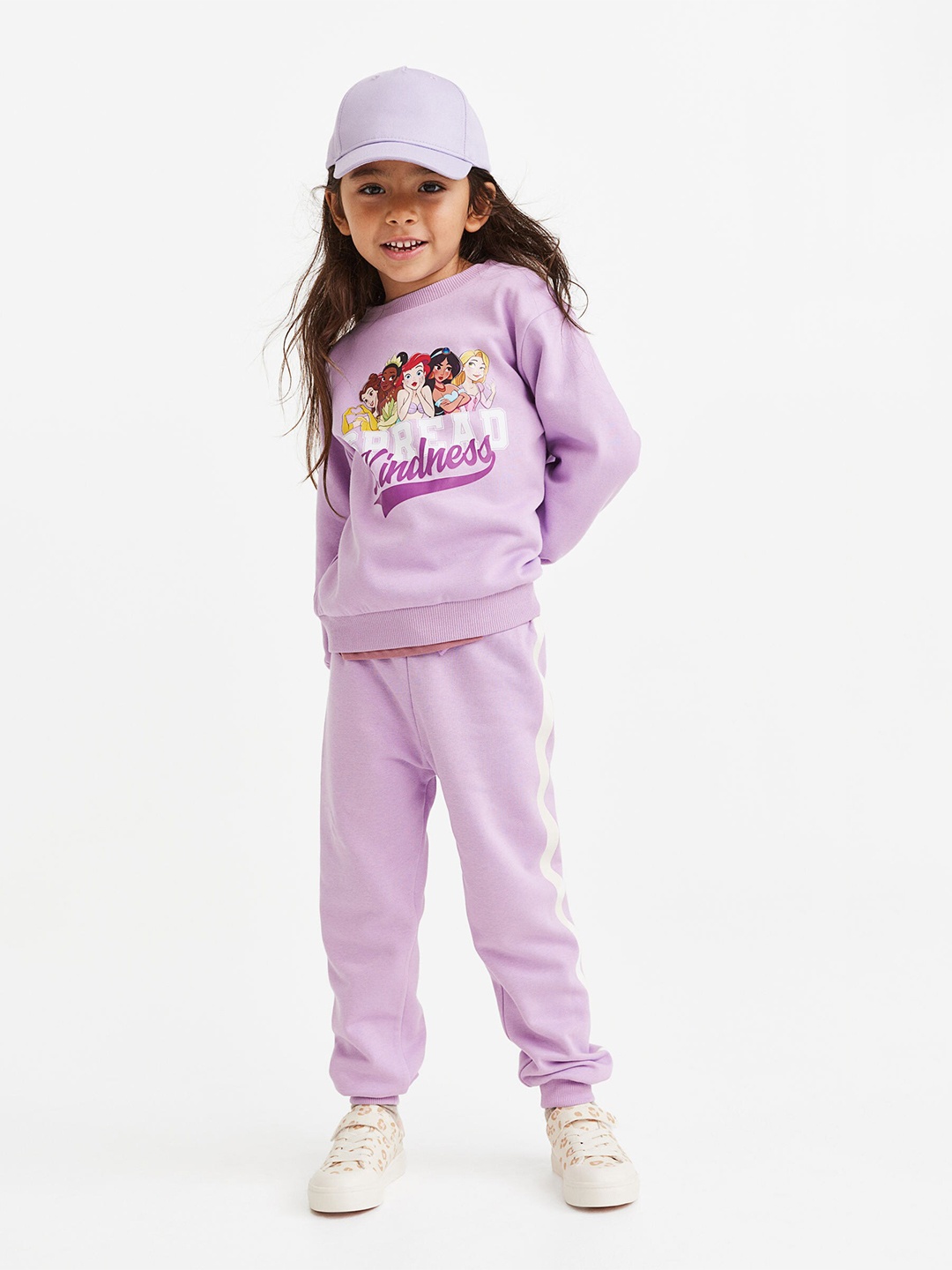 

H&M Girls Purple 2-Piece Printed Sweatshirt Set