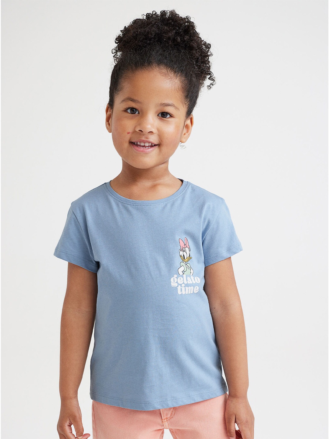 

H&M Girls 5-Pack Printed Jersey Tops, Blue