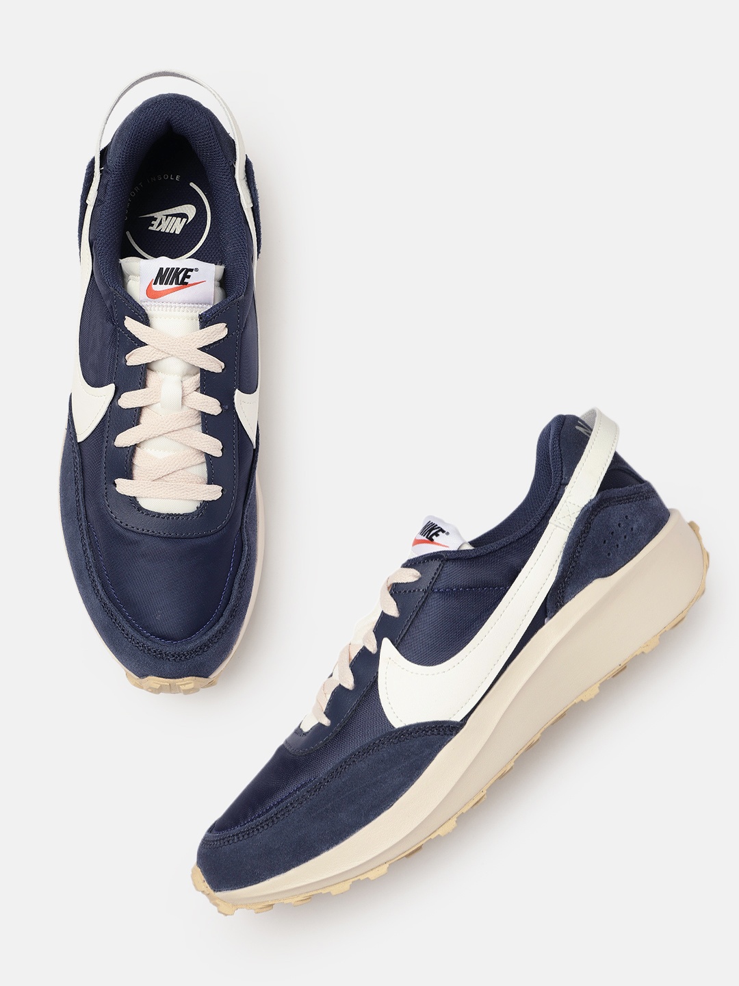 

Nike Men Blue Solid Leather Sneakers