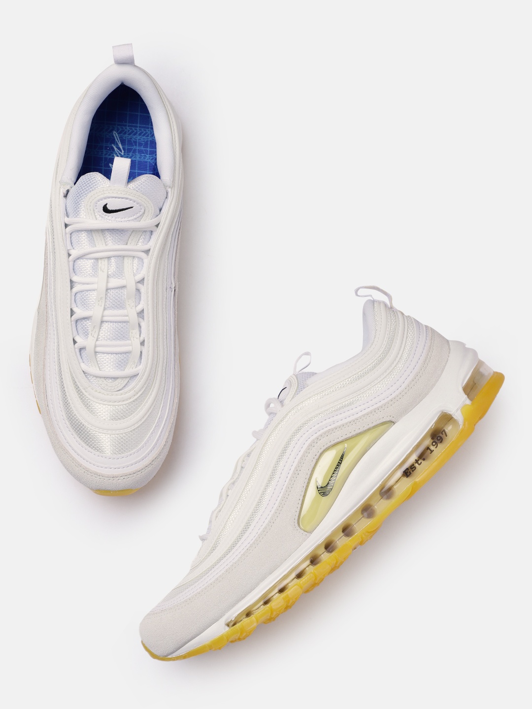 

Nike Men White Air Max 97 Sneakers