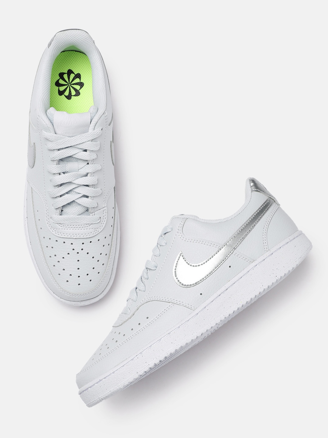 

Nike Women Off White Court Vision Sneakers
