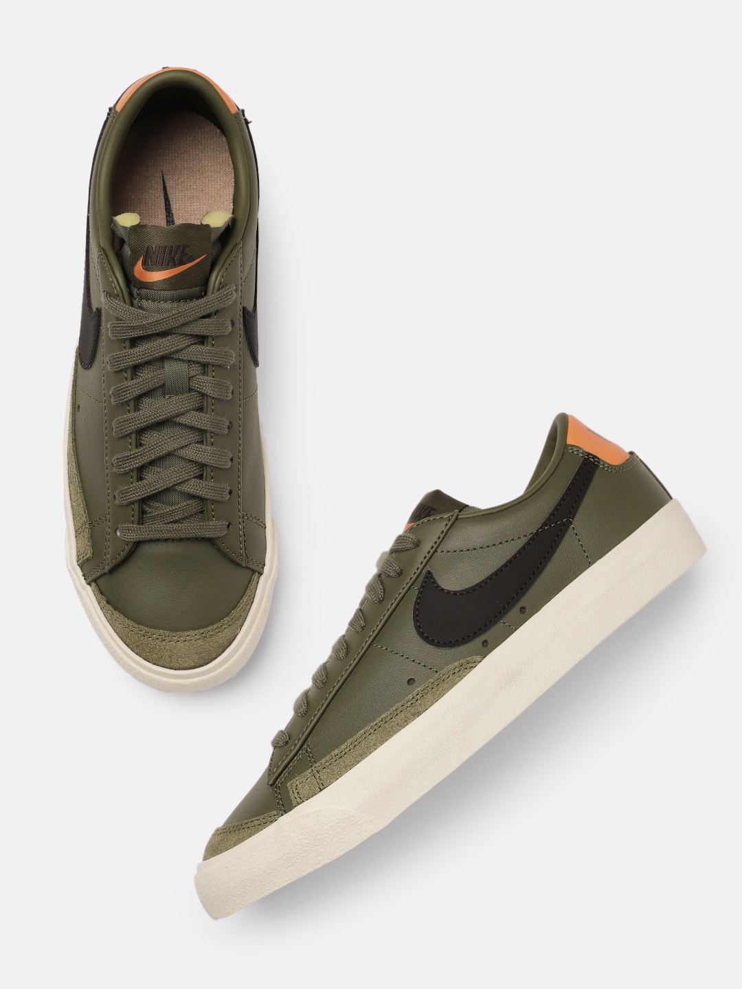 

Nike Women Blazer Low Leather Sneakers, Olive