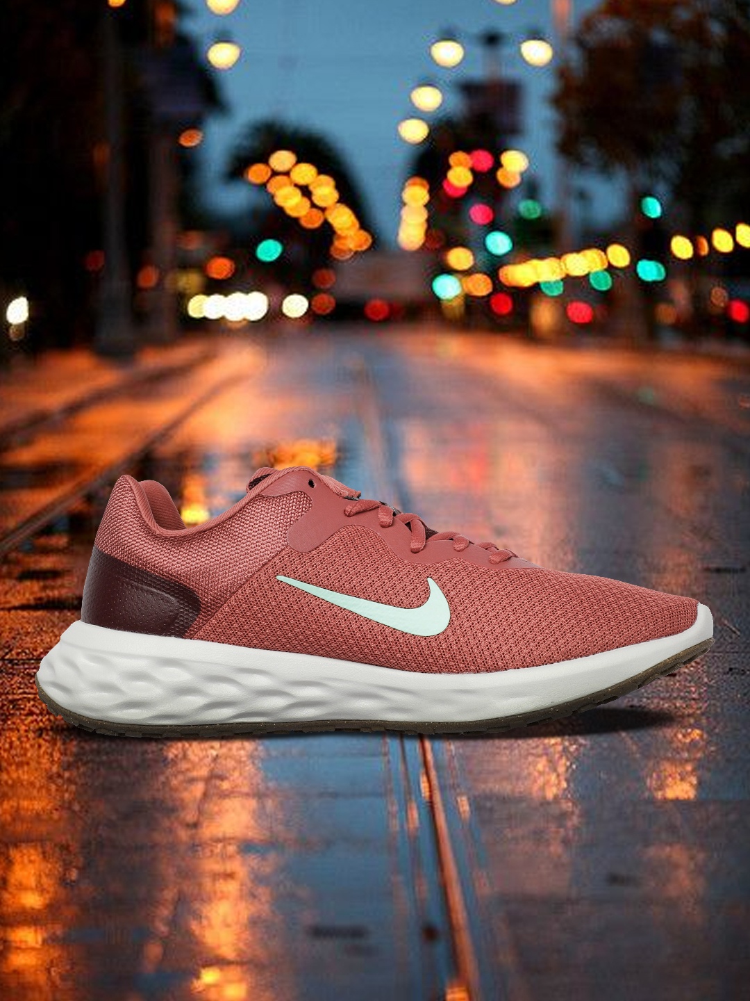 

Nike Women Solid Revolution 6 Next Nature Regular Running Shoes, Rust