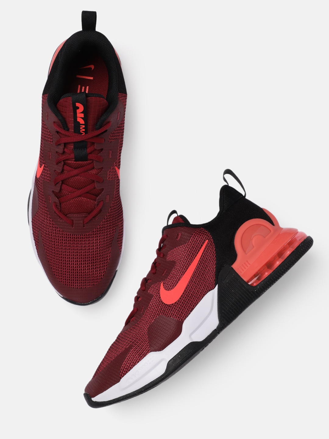 

Nike Men Maroon AIR MAX ALPHA TRAINER 5 Training or Gym Shoes