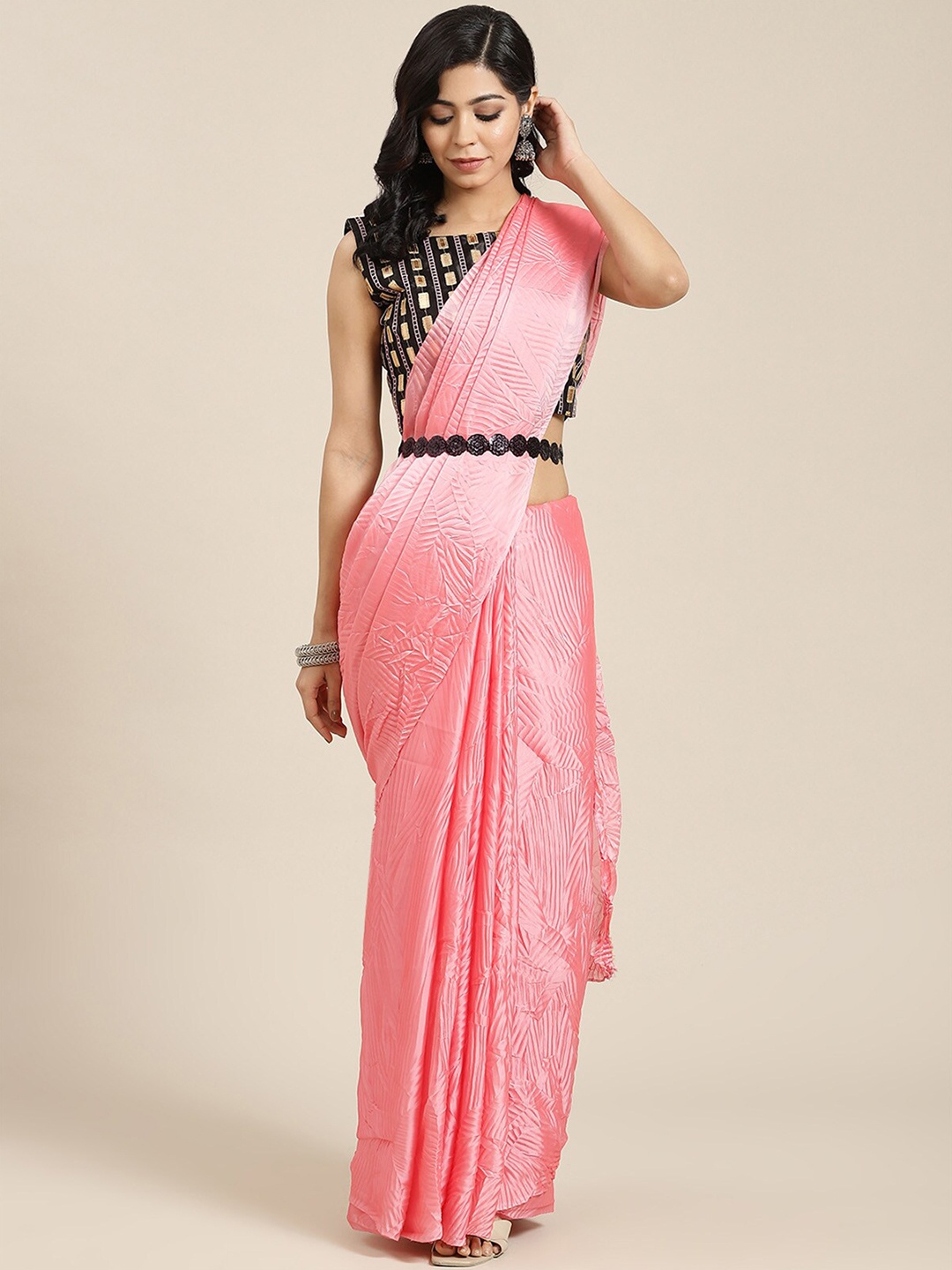 

ODETTE Pink Saree
