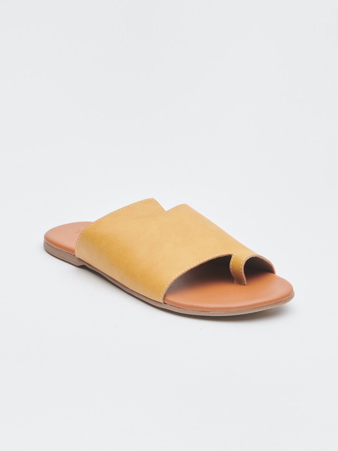 

Vishudh Women One Toe Flats, Mustard