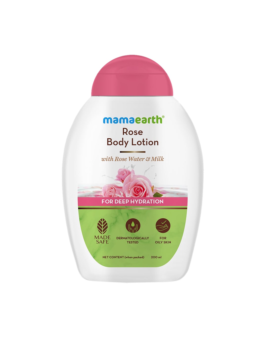 

Mamaearth Rose Body Lotion with Rose Water & Milk - 200 ml, White