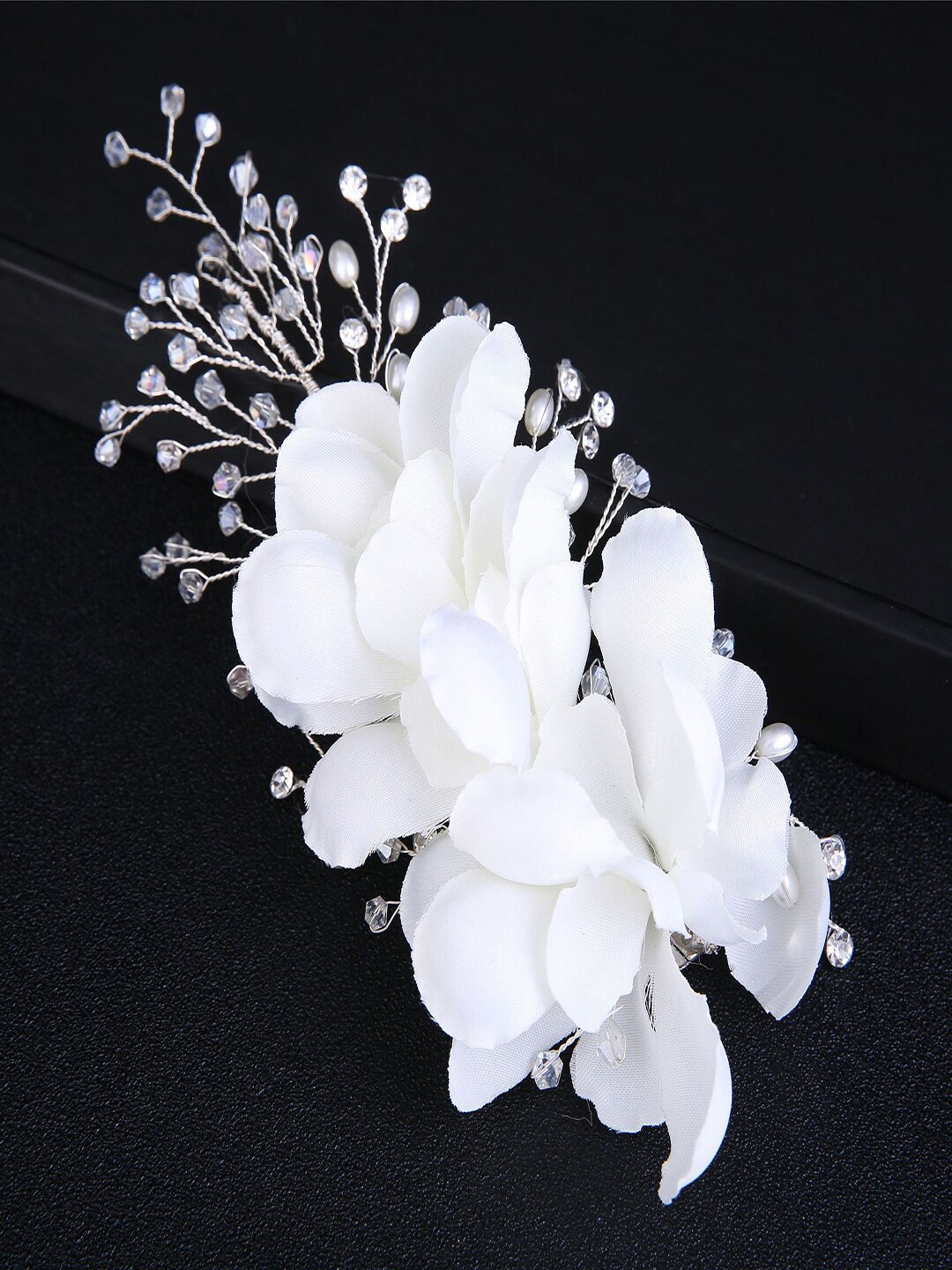 

AQUASTREET Women White Beaded Bobby Pins
