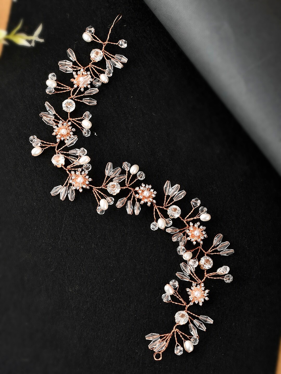 

AQUASTREET Women Rose Gold Embellished Hairband