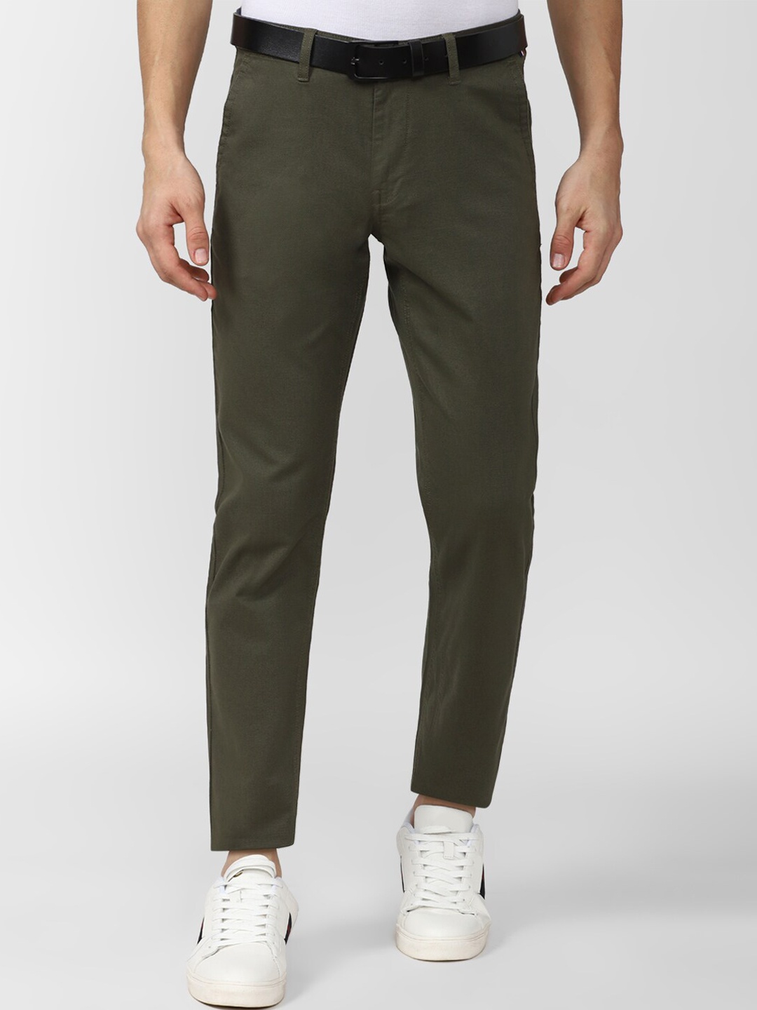 

Van Heusen Sport Men Olive Green Slim Fit Trousers