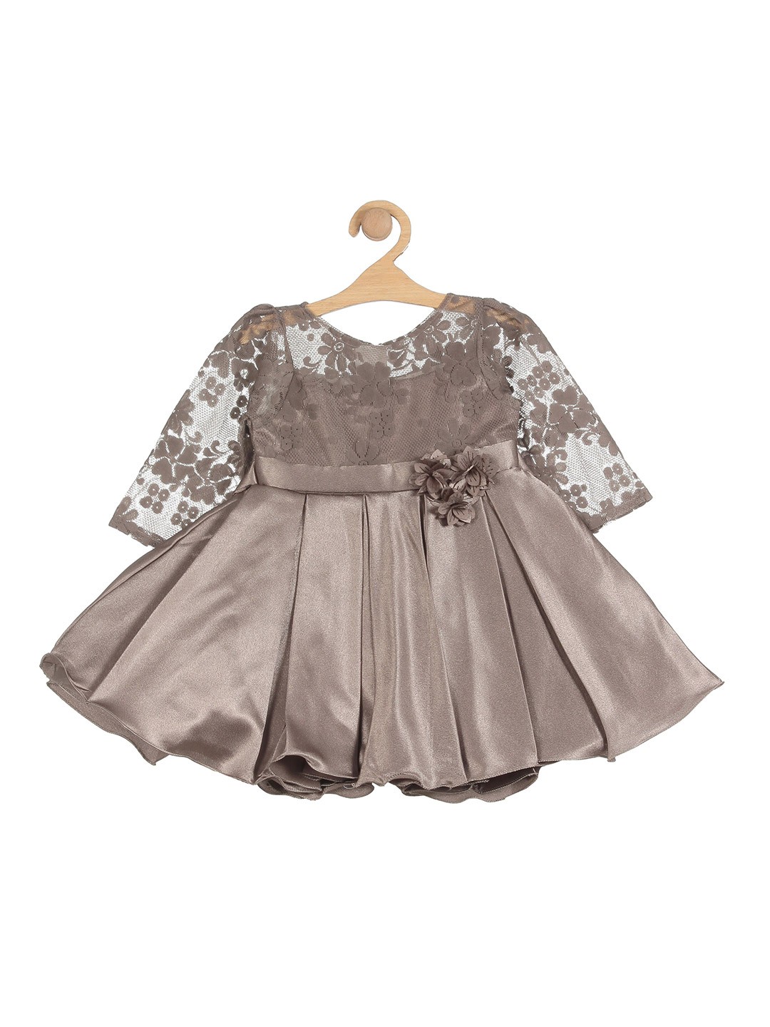 

Lil Lollipop Girls Grey Floral Dress
