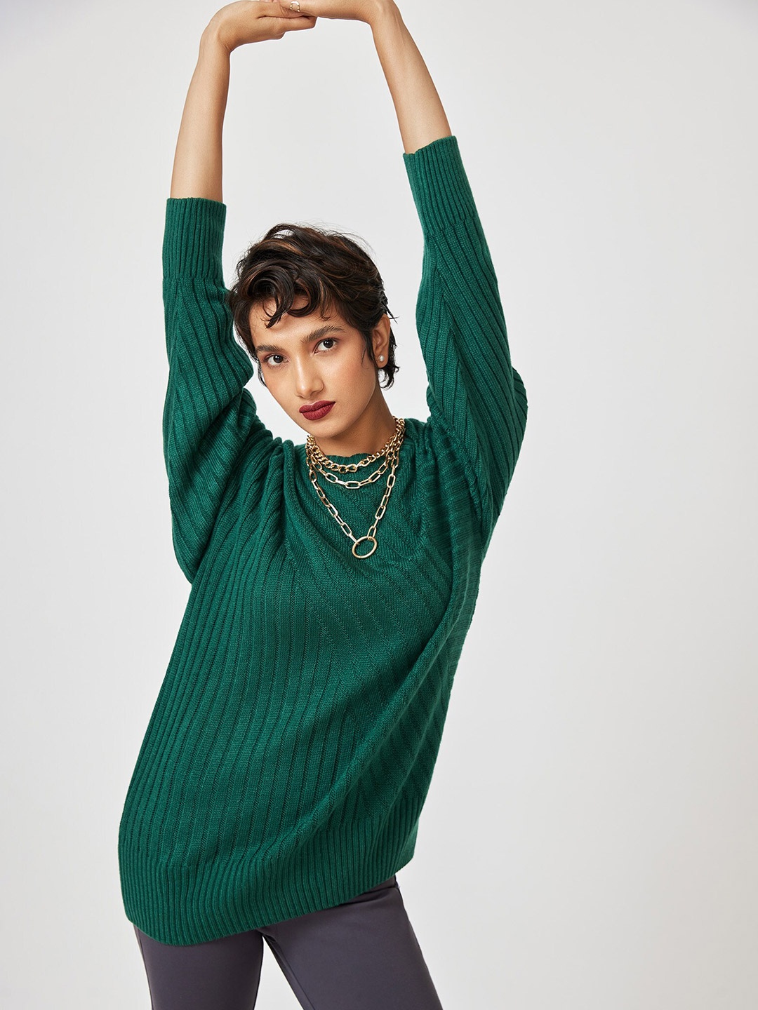 

The Label Life Women Green Pullover