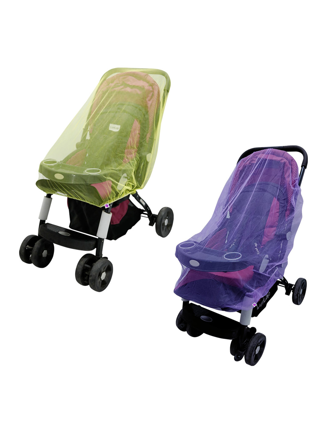 

Silver Shine Kids Pack Of 2 Yellow & Purple Stretchable Mosquito Nets