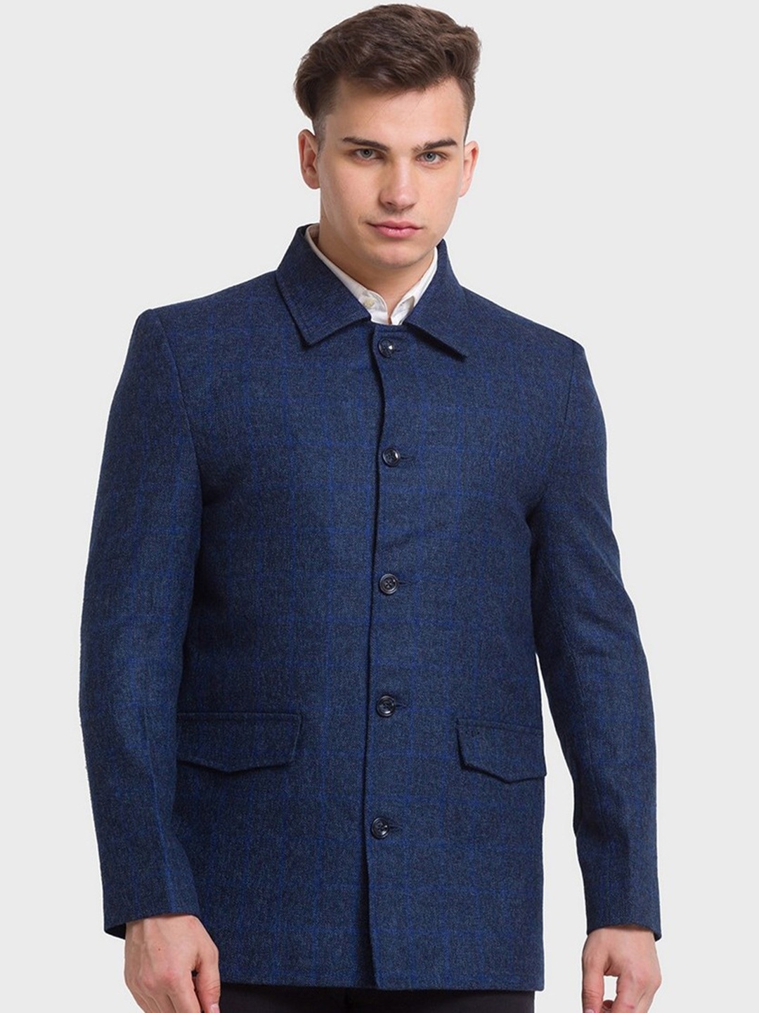 

ColorPlus Plus-Size Men Blue Tailored Jacket