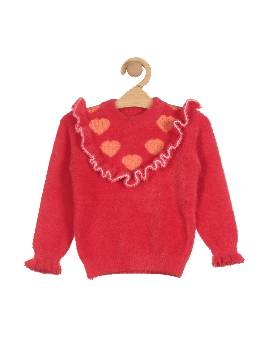 

Lil Lollipop Girls Red & Orange Printed Pullover