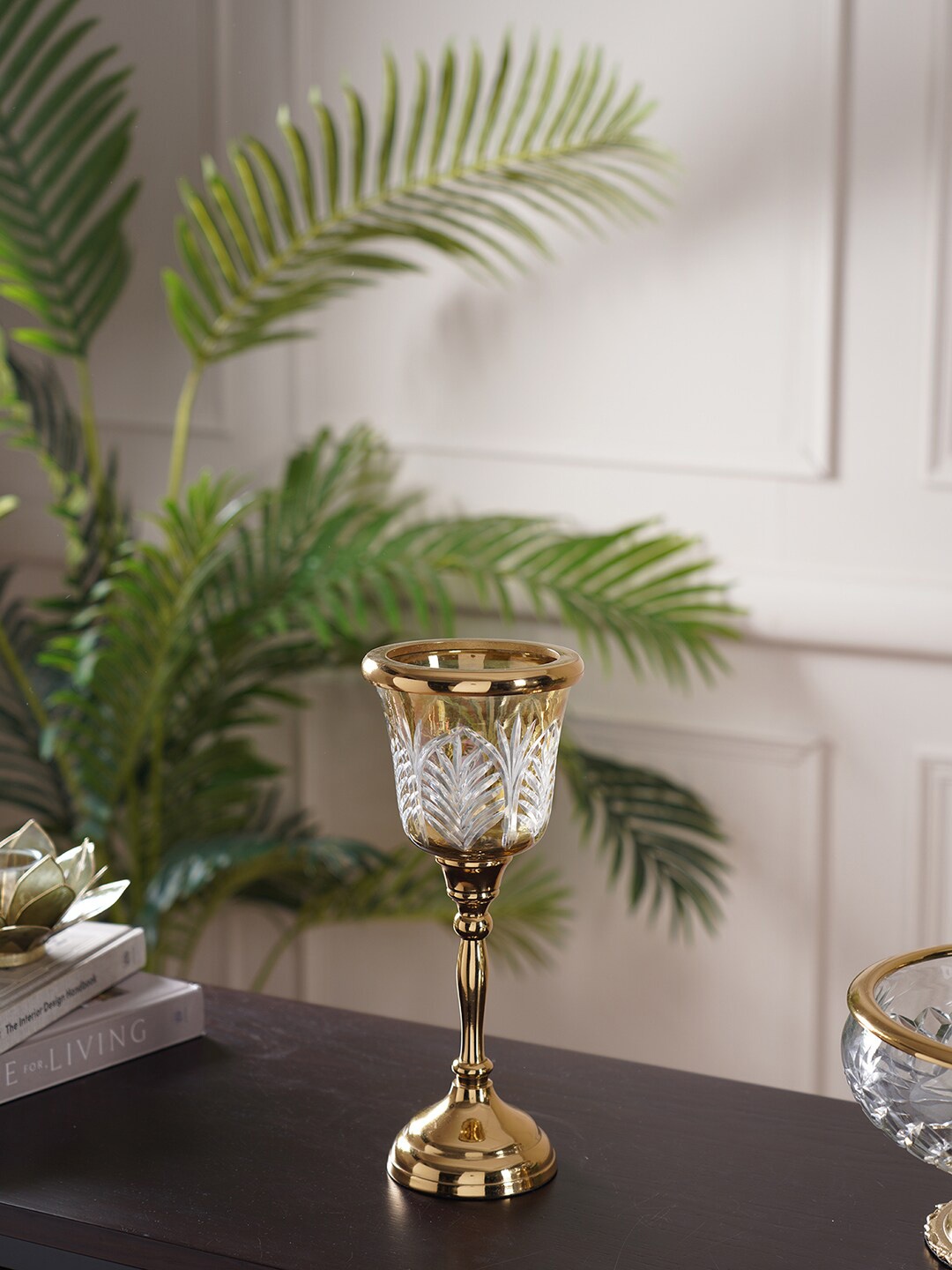 

Pure Home and Living Gold-Toned Solid Candle Holders