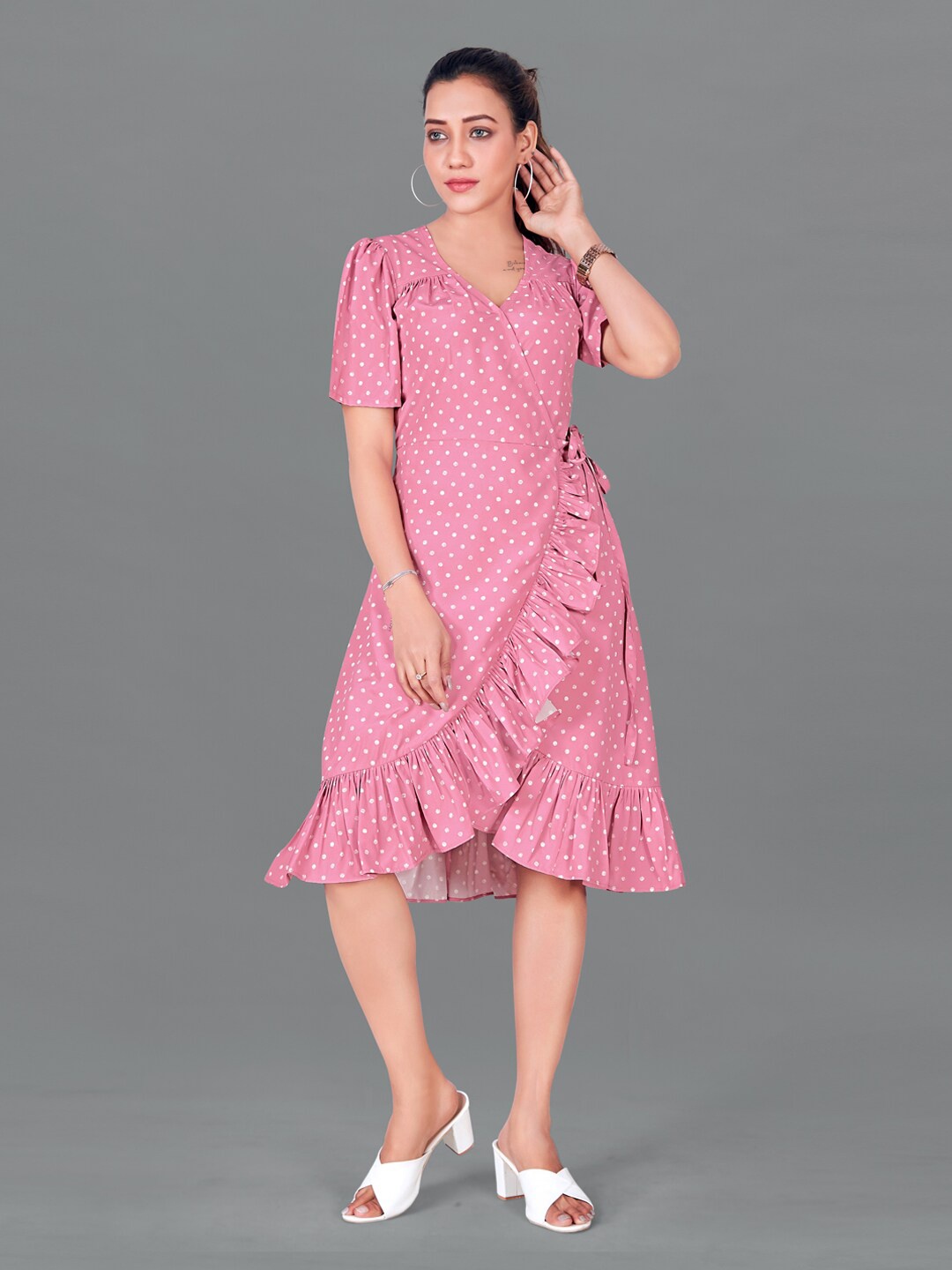 

FASHION DREAM Women Pink Printed Dress