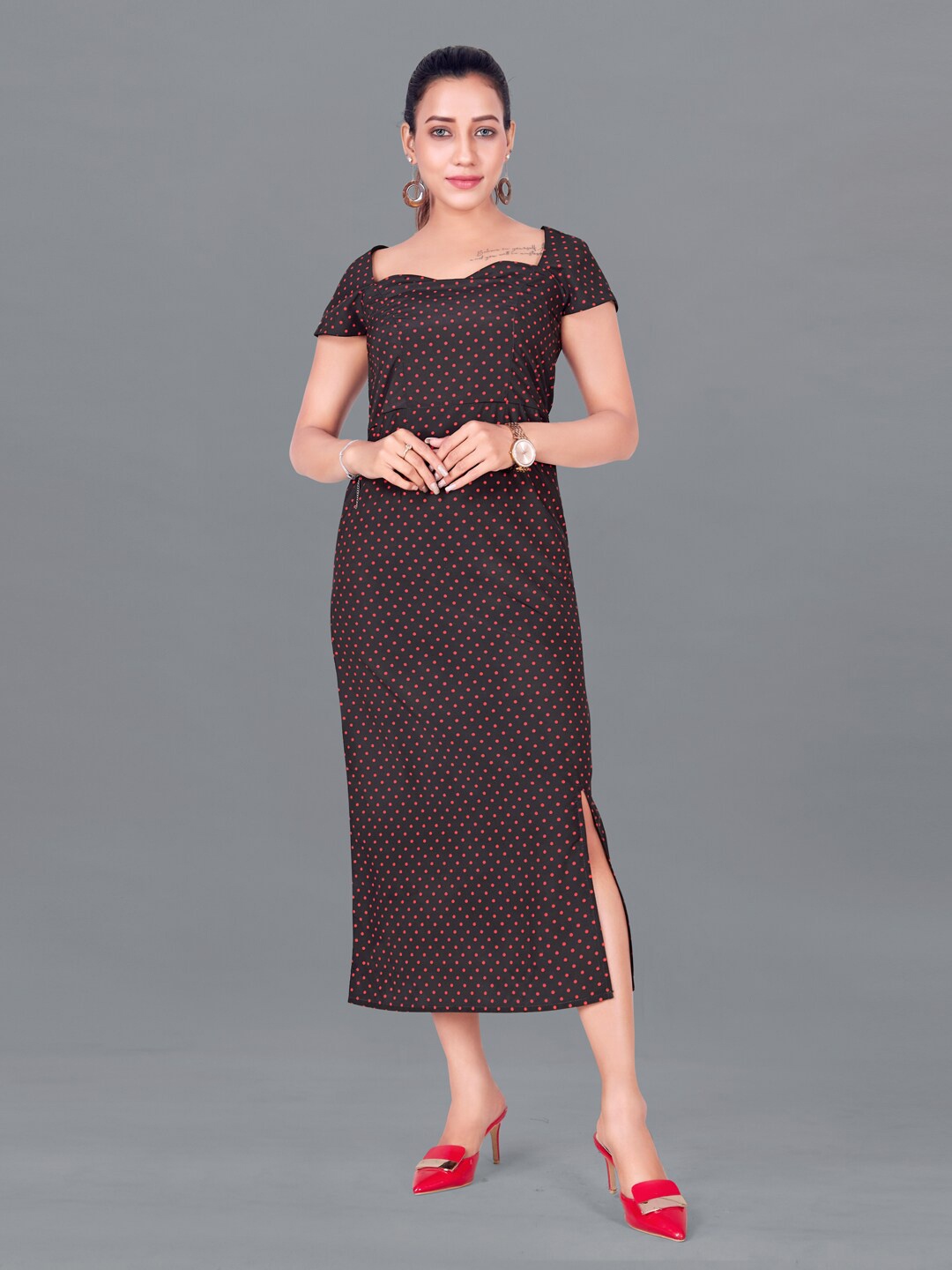 

FASHION DREAM Black Maxi Midi Dress