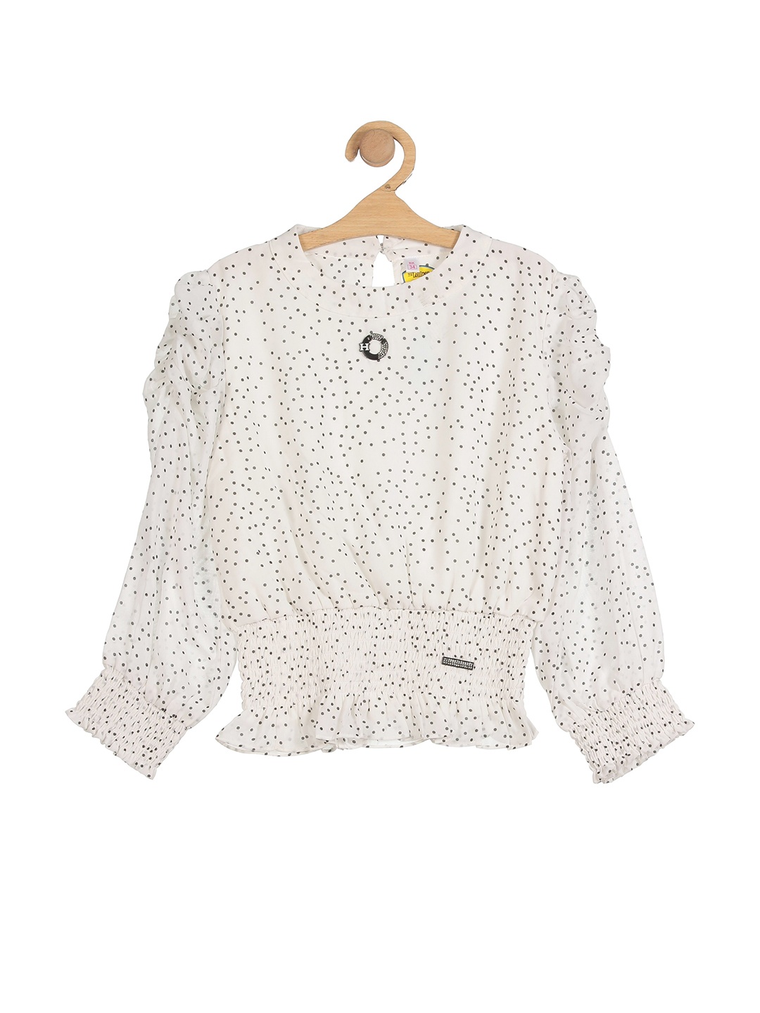 

Lil Lollipop White Floral Print Top