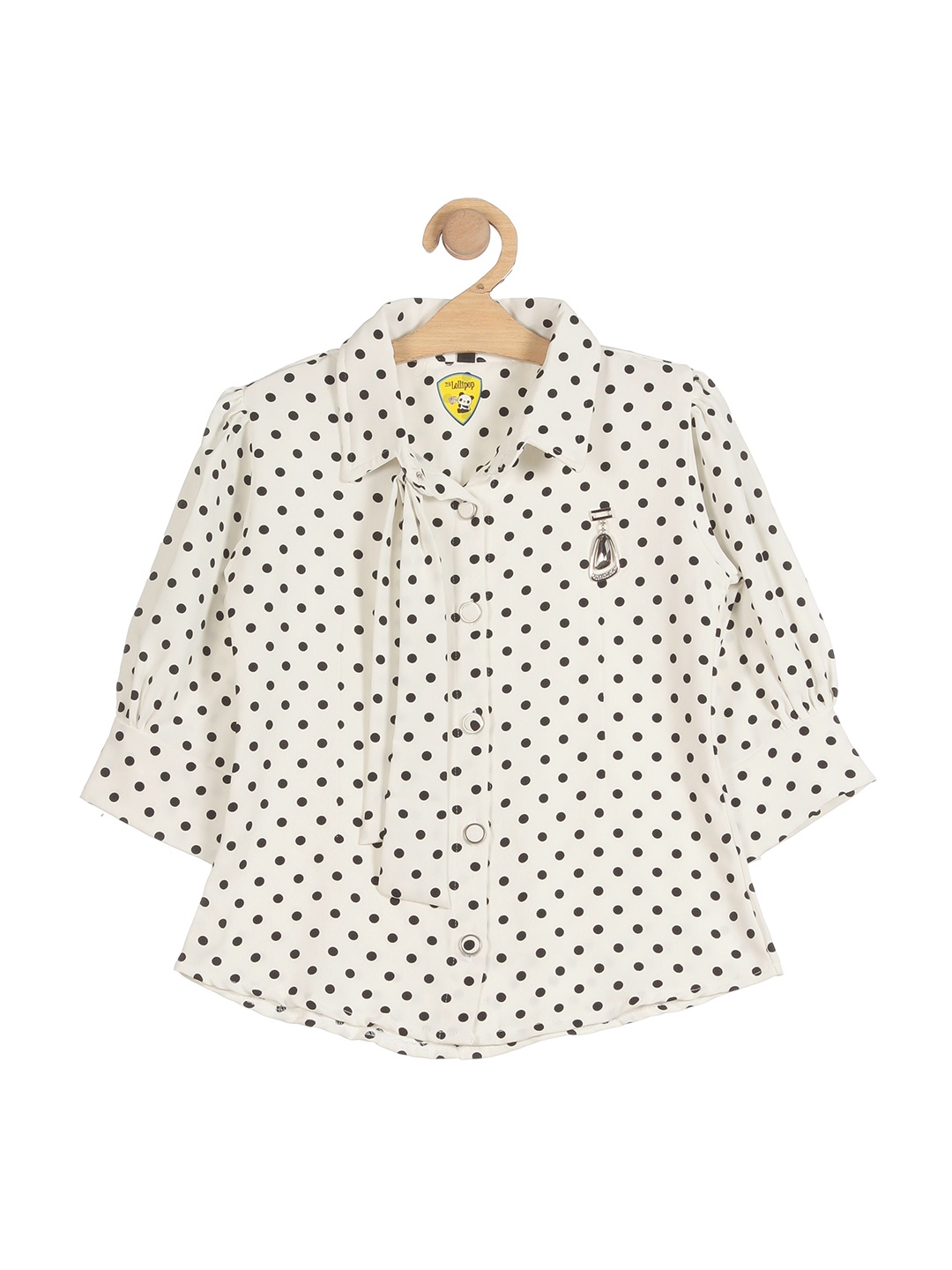 

Lil Lollipop Girl White Printed Top